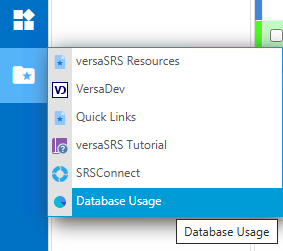 CustomButtonBarXML versaSRS Menu