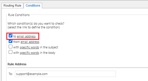 Routing Rules To Condition Example