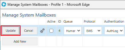 Manage System Mailboxes Update