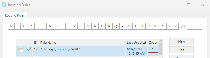 Routing Rules Reorder Example 5