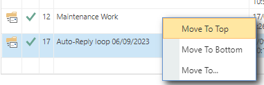 Routing Rules Reorder Move To Top