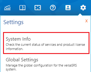 System Info Menu Option