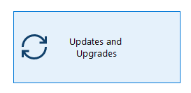 versaUpdater Updates and Upgrades Button